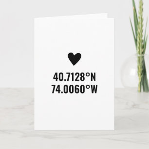 Carte Coordonnées personnalisées Longitude Latitude Vale