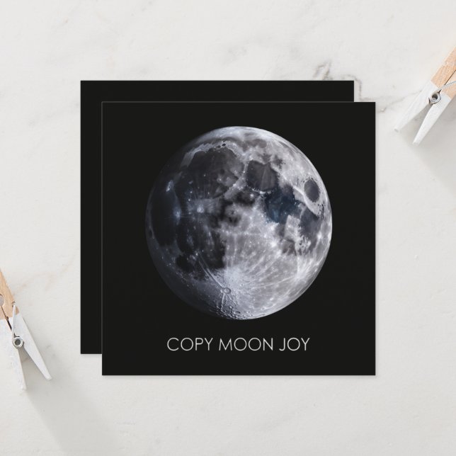 Carte Copier Moon Joy (Devant/Arrière en situation)