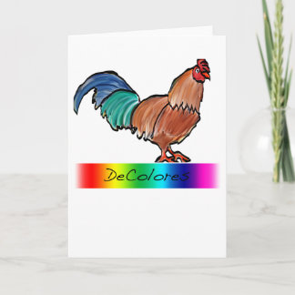 Carte Coq de DeColores