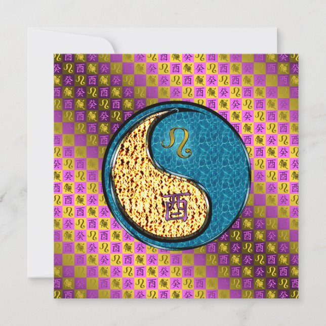 Carte Coq Leo & Water (Devant)