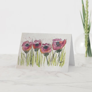Carte Coquelicots sautillants