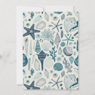 Carte Coques de mer sur le blanc