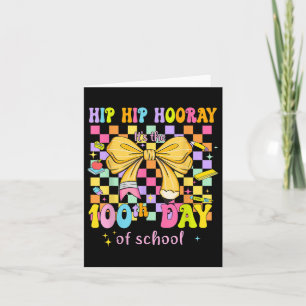 Carte Coquette 100 Jours D'École Hip Houray 100ème Jour 