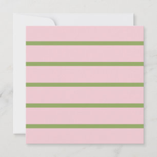 Carte Coquette Préparation Chic Pastel Vert Et Rose Rayu