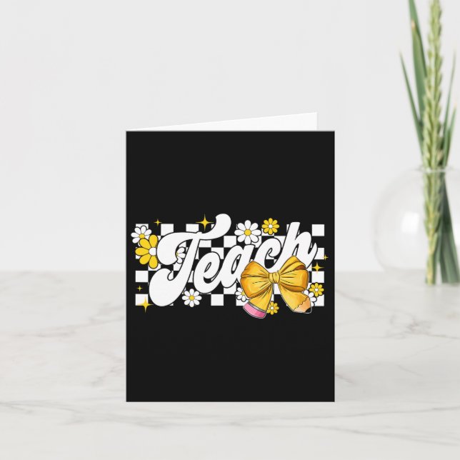 Carte Coquette Professeur Nœud Papillon Professeur Appré (Devant)