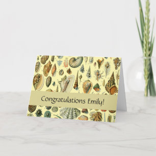 Carte Coquillages de coquillages Mollusk Clam Élégant Ar