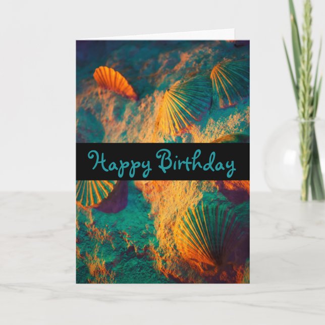 Carte Coquillages et sable (Devant)