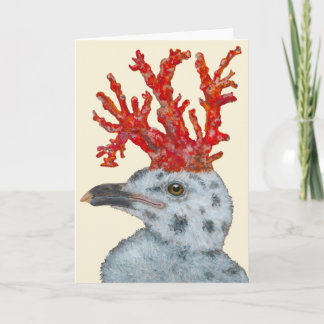 Carte Cora the gull chick card