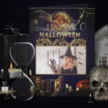 Corbeau gothique éffrayant En Pleine lune Hallowee