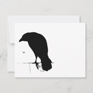 Carte Corbeau vintage - Corbeaux de Goth Customisés