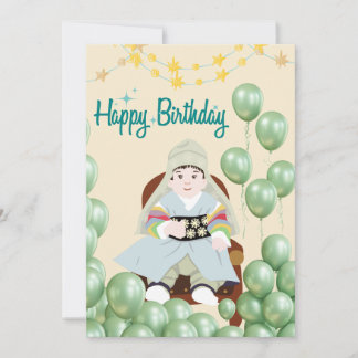 Carte coréenne traditionnelle 1er anniversaire