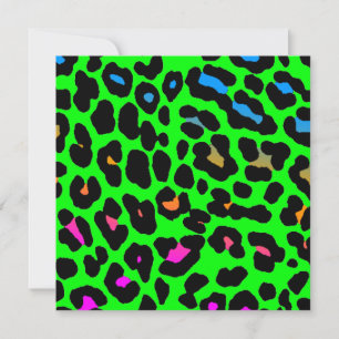 Carte Corey Tiger Taches de Léopard 80s (Vert)