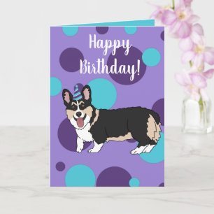 Carte Corgi Anniversaire