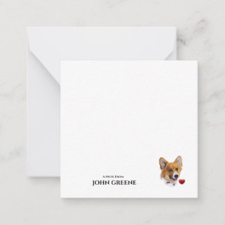 Carte Corgi Love Note