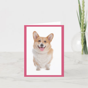 Carte Corgi ( Pembroke ) Puppy Dog Blank Note Card