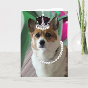 Carte corgi princesse