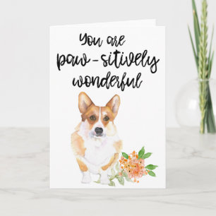 Carte Corgi Valentine's Day
