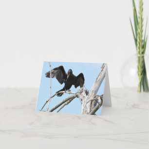 Carte Cormorant using wings