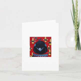 Carte corneille du fleur d