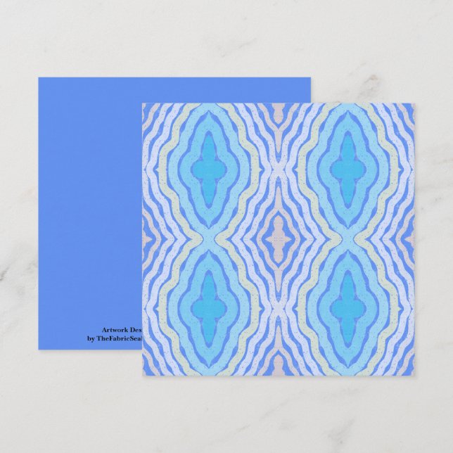 Carte Cornflower Couleurs complémentaires Shabby Design  (Devant / Derrière)