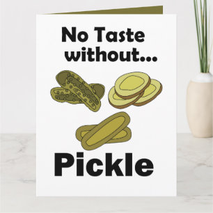Carte Cornichons Sans Pickle Pas de Goût