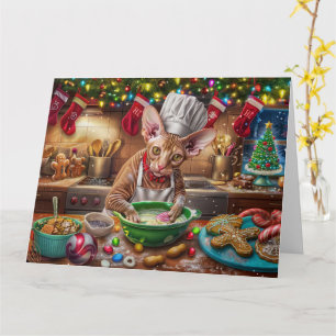 Carte Cornish Rex Gîtes : Noël festif