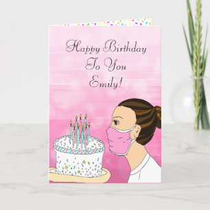 Carte Coronavirus voeux d'anniversaire
