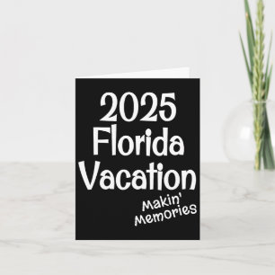 Carte Correspondance 2025 Vacances familiales en Floride