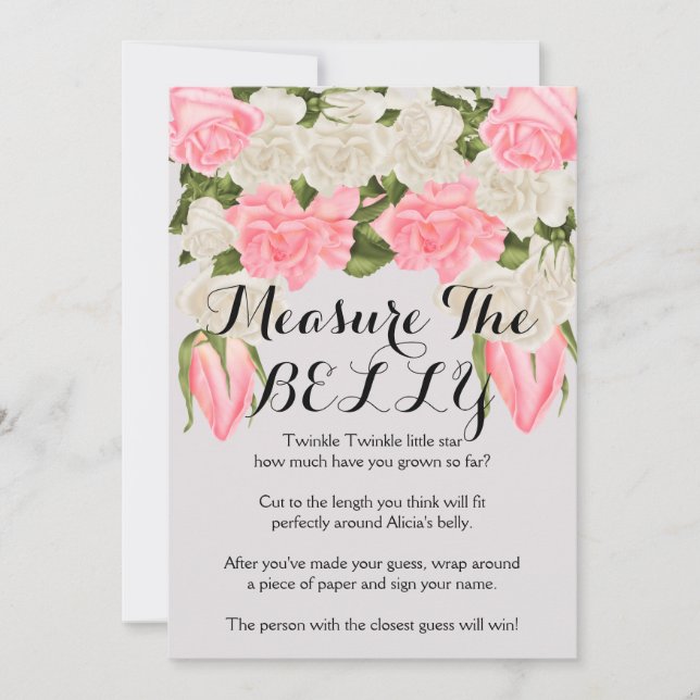 Carte Correspondance Mesure du ventre Instructions de je (Devant)