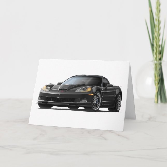 Carte Corvette ZR1 Black Car (Devant)