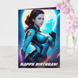 Carte Cosmic Retro 50's Sci-Fi Nova Space Ranger