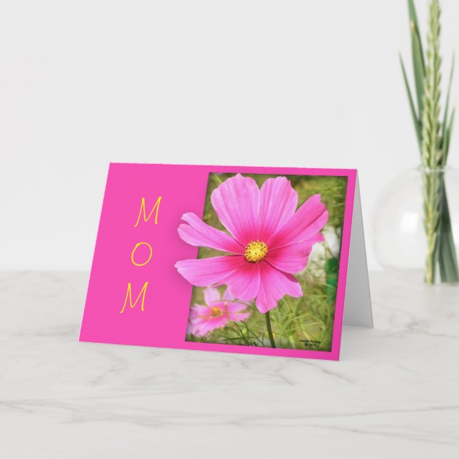 Carte Cosmos pour la fête des mères (Devant)