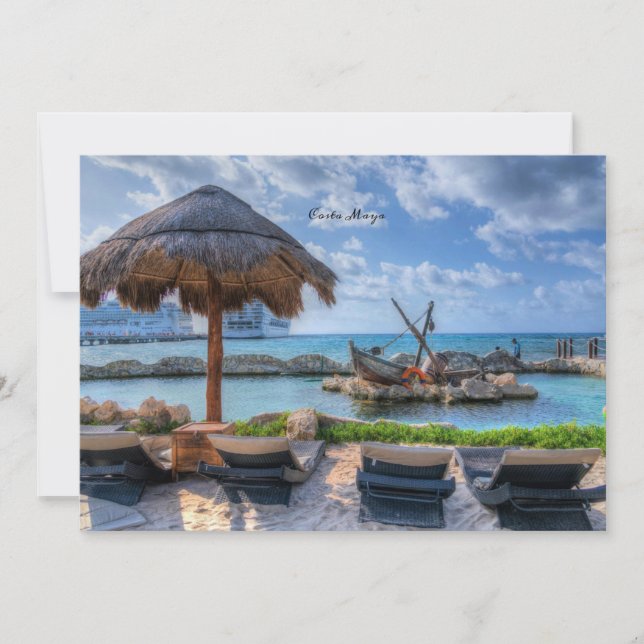Carte Costa Maya, Mexique (Devant)