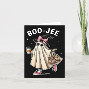 Carte Costume Boo-jee Fantôme Saison Éffrayante Mignonne