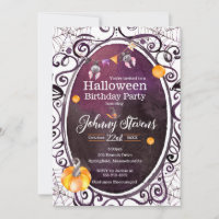 Costume d'aquarelle d'Halloween fête d'anniversair