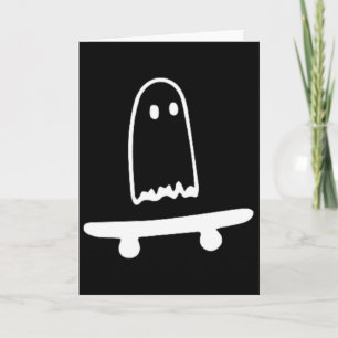Carte Costume de Halloween paresseux planche à roulettes