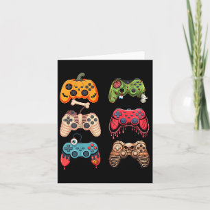 Carte Costume de jeu Halloween Retro Vidéo Game Boys Hom