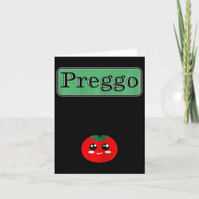 Carte Costume de maternité drôle de sauce Preggo pour Ha (Devant)