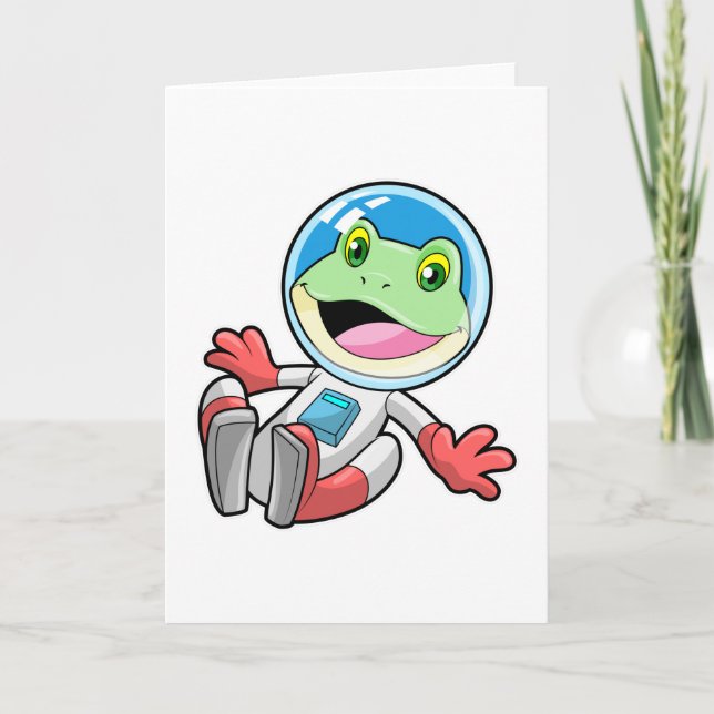 Carte Costume de spationaute grenouille espace (Devant)