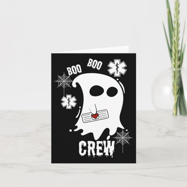 Carte Costume d'équipe de secouriste fantôme Boo Cute Fa (Devant)