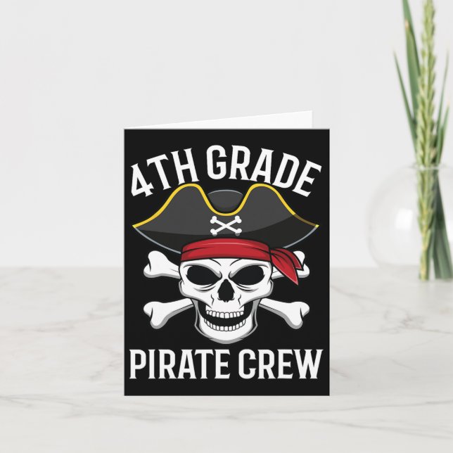 Carte Costume d'Halloween d'équipage de pirate de 4e ann (Devant)