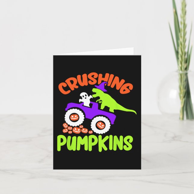 Carte Costume d'Halloween pâle Citrouille (Devant)