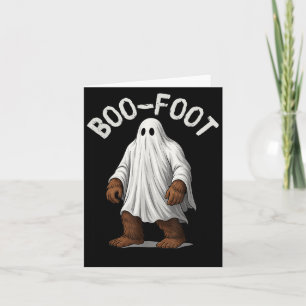 Carte Costume Fantôme Bigfoot Halloween Sasquatch pied B