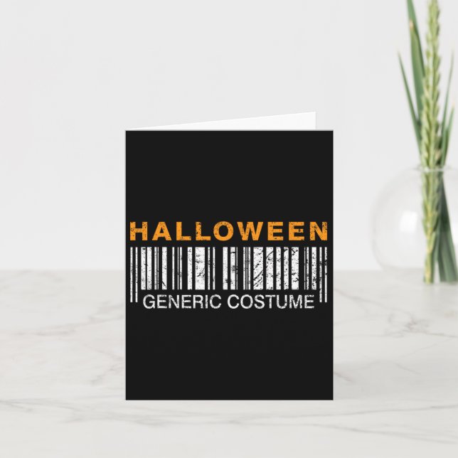 Carte Costume générique drôle d'Halloween  (Devant)