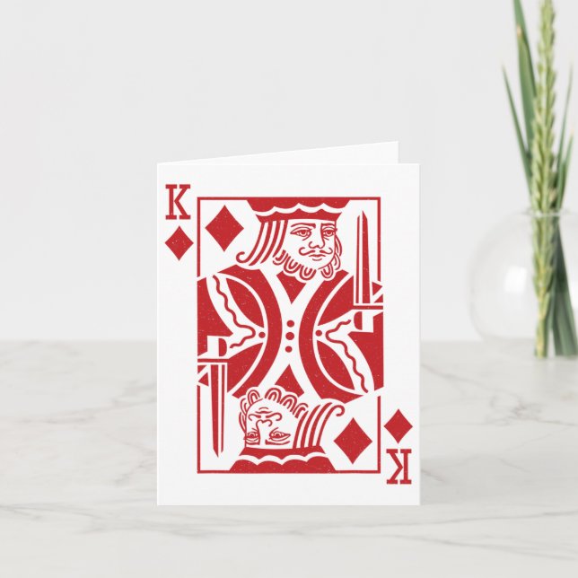 Carte Costume Halloween Roi De Diamants (Devant)