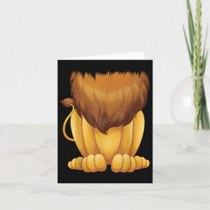 Carte Costume Lion sans tête mignon Halloween Funny Gros