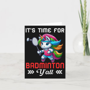 Carte Costume Time Pour Badminton Cotume Colorful Unicor