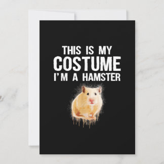 Carte Costume Un Hamster Cute Animaux