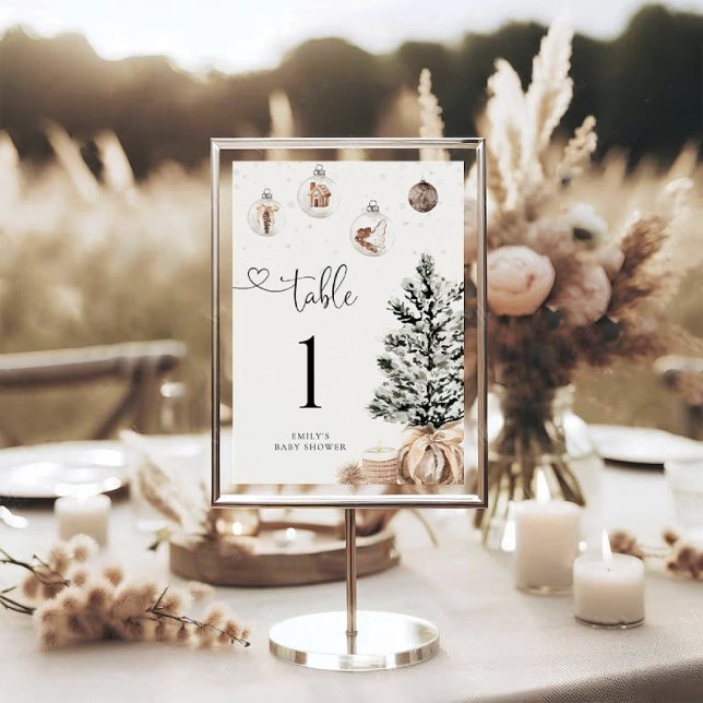 Carte Cosy Christmas Table Numéro (Créateur téléchargé)