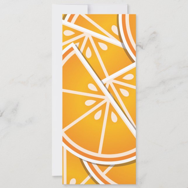 Carte Cotés orange funky (Devant)